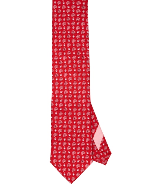 Corbata regular de seda estampada para hombre 1