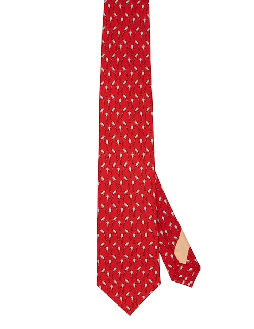 Corbata regular de seda estampada para hombre 1