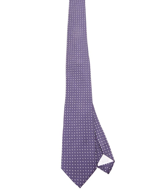 Corbata regular de seda estampado microprint para hombre 1