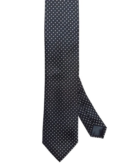 Corbata regular de seda estampado Geométrico para hombre 1