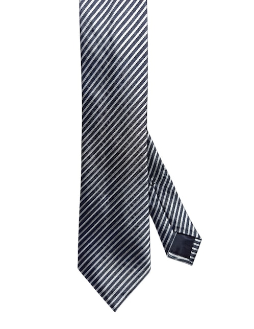Corbata regular de seda estampado a rayas para hombre 1