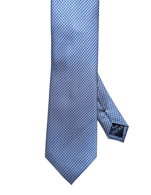 Corbata regular de seda Estampado Pata De Gallo para hombre 1