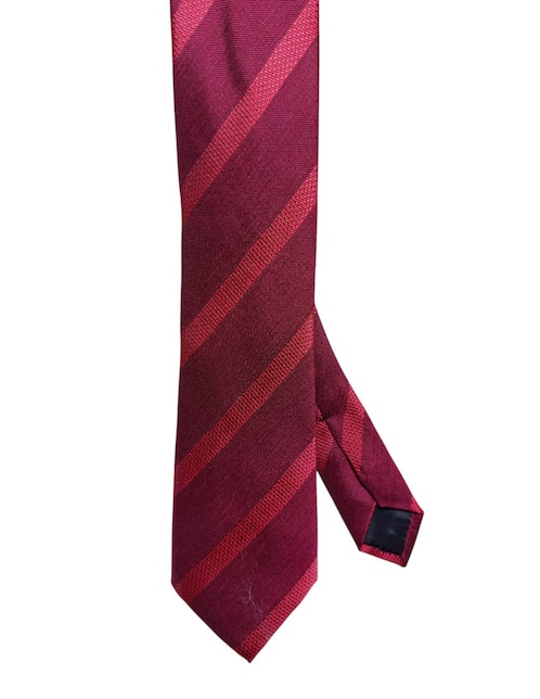 Corbata regular de seda estampado a rayas para hombre 1