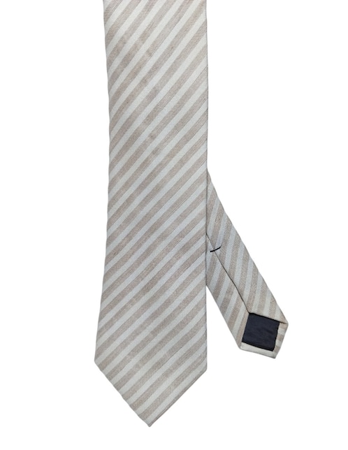 Corbata regular de seda estampado a rayas para hombre 1