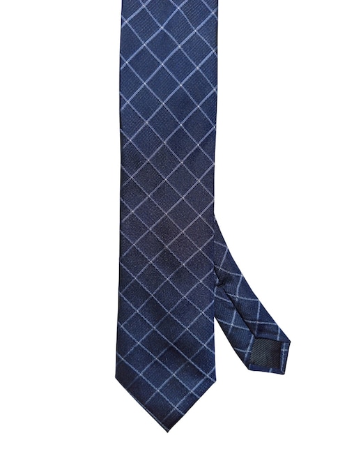 CORBATA DKNY C A CUADROS , AZUL MARINO