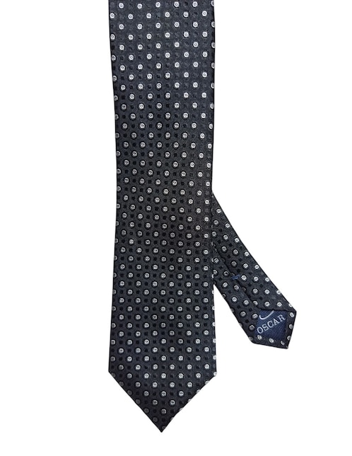 Corbata regular de seda estampada para hombre 1