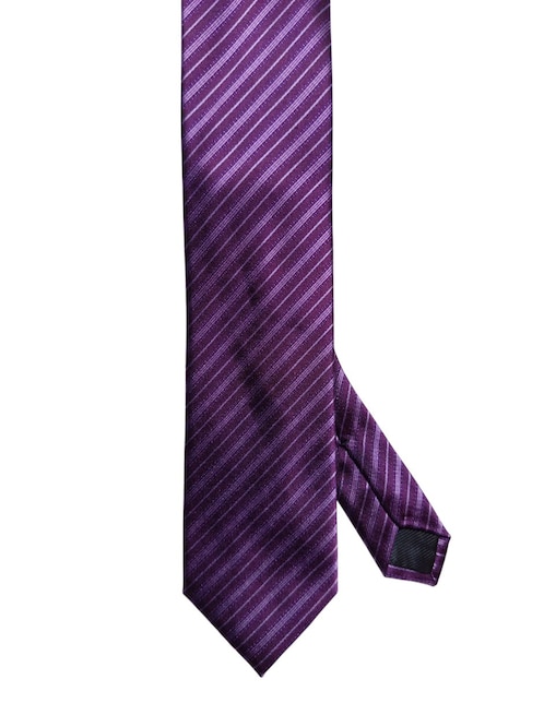 Corbata regular de seda estampado a rayas para hombre 1