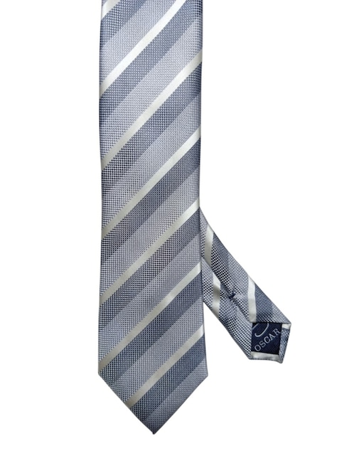 CORBATA O DE LA RENTA A RAYAS RE, GRISS