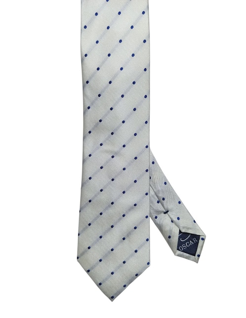 Corbata regular de seda Estampado Lunares para hombre 1