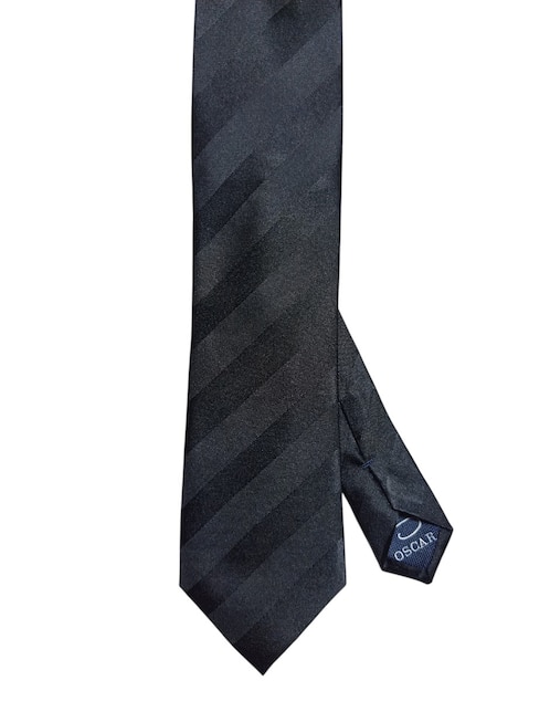 Corbata regular de seda estampada a rayas para hombre 1