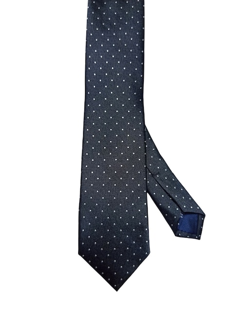 Corbata regular de seda estampado lunares para hombre 1