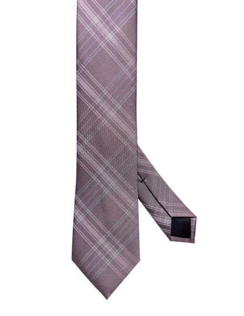 Corbata regular de seda estampado a cuadros para hombre 1
