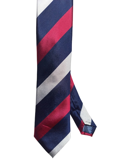 Corbata regular de seda estampado a rayas para hombre 1