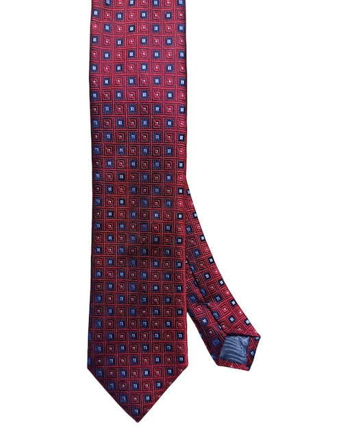 CORBATA TED BAKER A CUADROS REGU, ROJOD