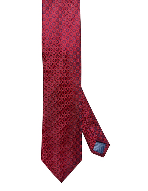 Corbata regular de seda estampado floral para hombre 1