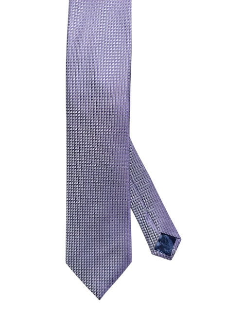 Corbata regular de seda estampado geométrico para hombre 1