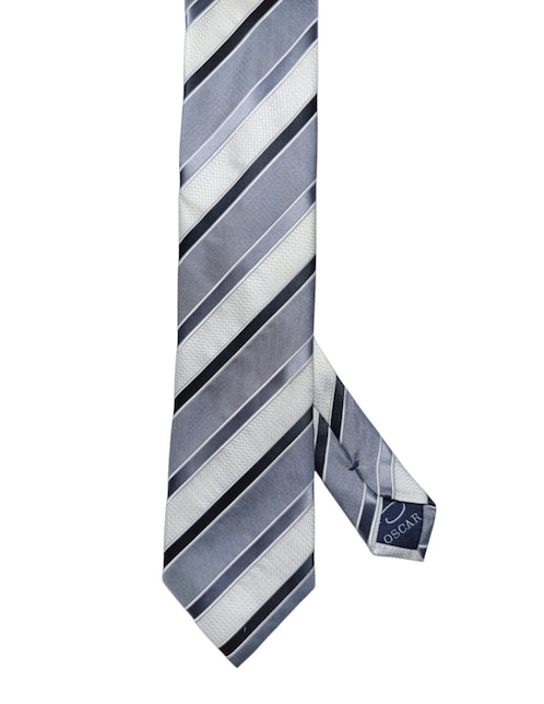 CORBATA O DE LA RENTA A RAYAS RE, GRISS