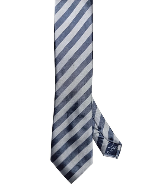 Corbata regular de seda estampada a rayas para hombre 1