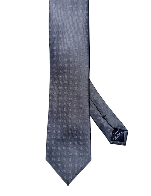 CORBATA O DE LA RENTA GEOMÉTRICO, GRISA
