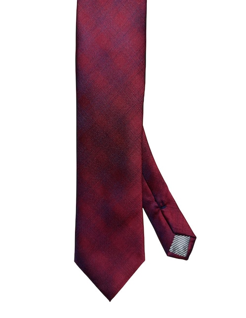 Corbata regular de seda estampado a cuadros para hombre 1