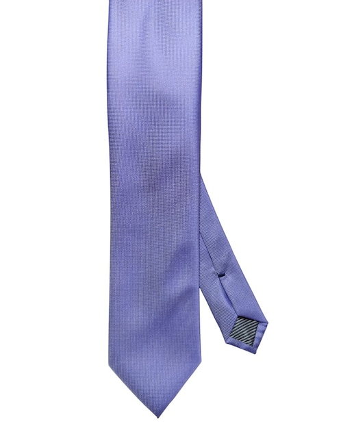 Corbata regular de seda estampado liso para hombre 1