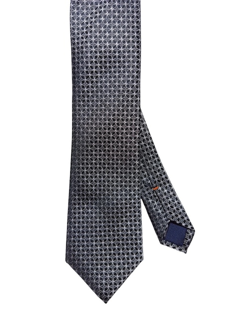 Corbata regular de seda estampada para hombre 1
