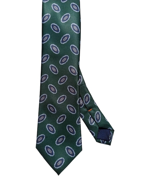 Corbata regular de seda estampado floral para hombre 1