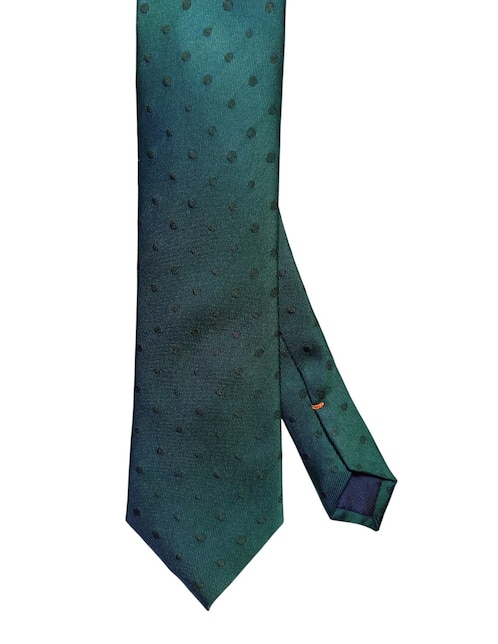 Corbata regular de seda estampado lunares para hombre 1