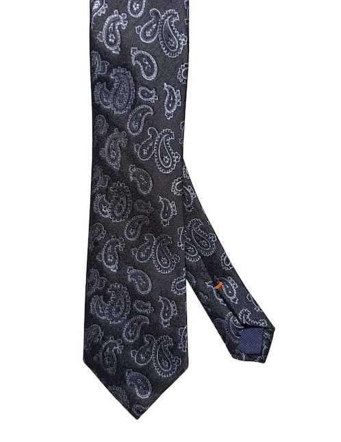 Corbata regular de seda estampado paisley para hombre 1