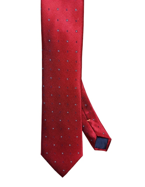 Corbata regular de seda estampado geométrico para hombre 1