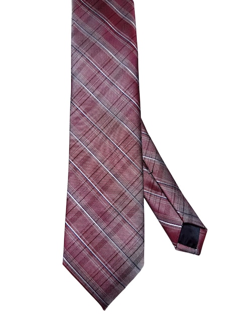 Corbata regular de seda estampado a rayas para hombre 1