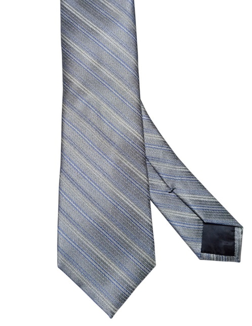 CORBATA CK A RAYAS REGULAR S, PLATEADO