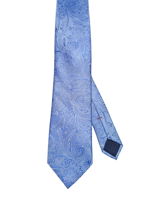 Corbata regular de seda estampado paisley para hombre 1