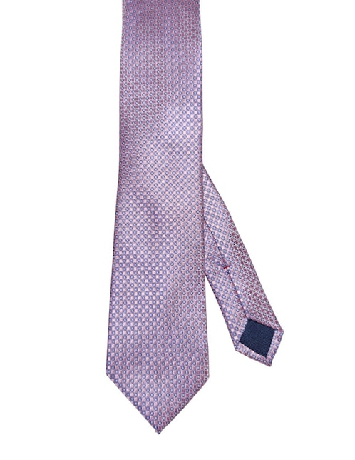 Corbata regular de seda estampado floral para hombre 1