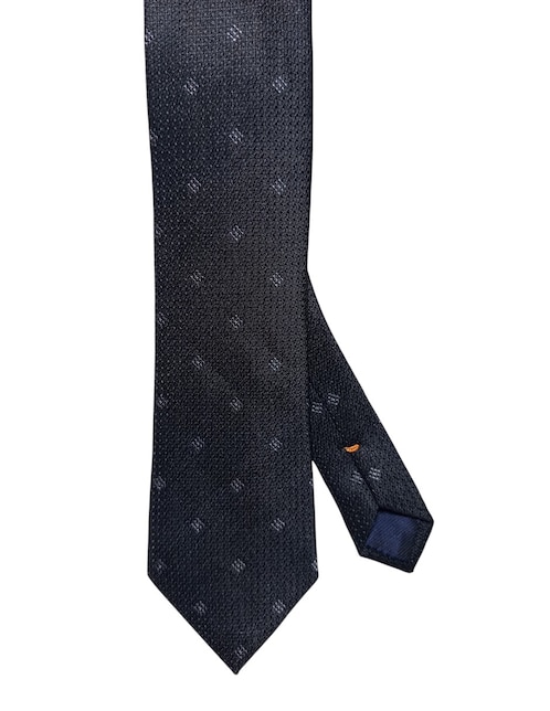 Corbata regular de seda estampado geométrico para hombre 1