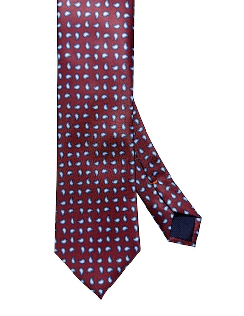 Corbata regular de seda estampado paisley para hombre 1