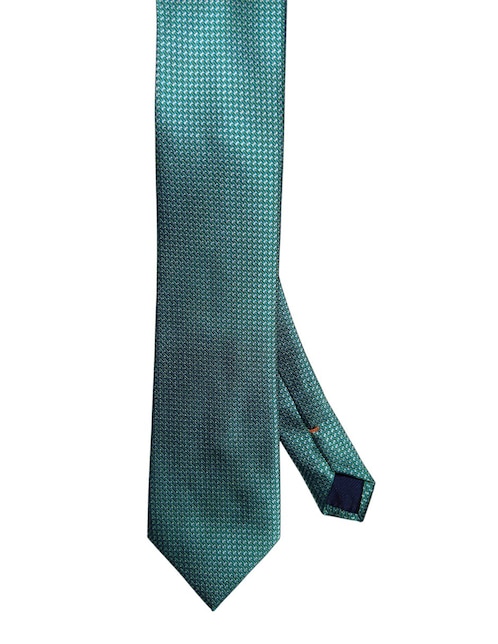Corbata regular de seda estampado geométrico para hombre 1