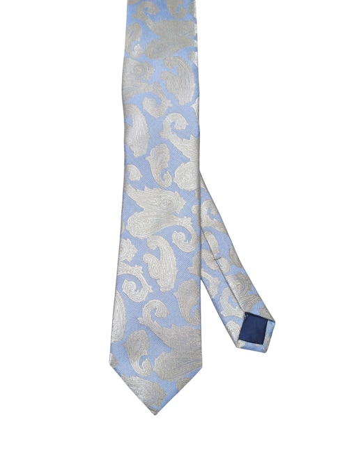 Corbata regular de seda estampado paisley para hombre 1