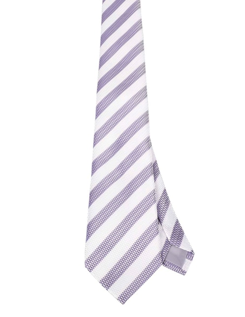 Corbata regular estampado a rayas para hombre 1