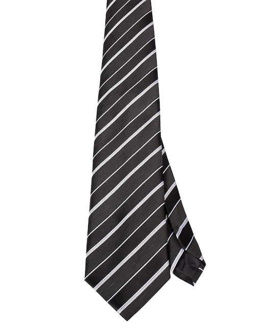 Corbata regular estampado a rayas para hombre 1