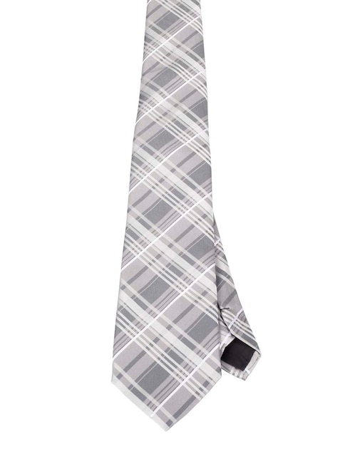 Corbata regular estampado a cuadros para hombre 1