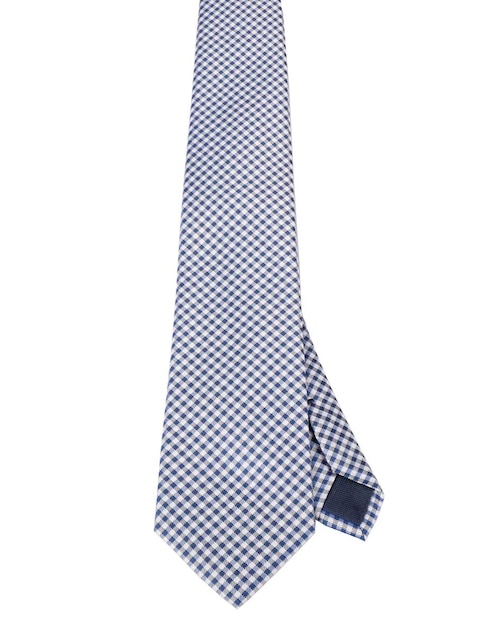 Corbata regular estampado a cuadros para hombre 1