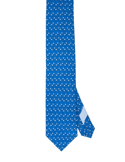 Corbata regular de seda estampado gráfico para hombre 1