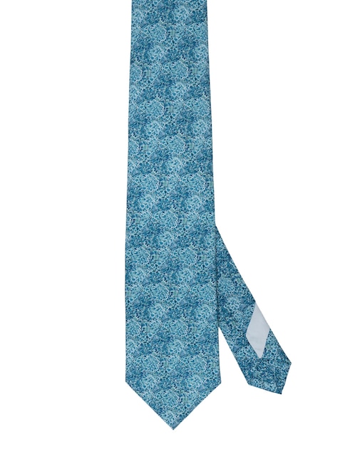 Corbata regular de seda estampada para hombre 1