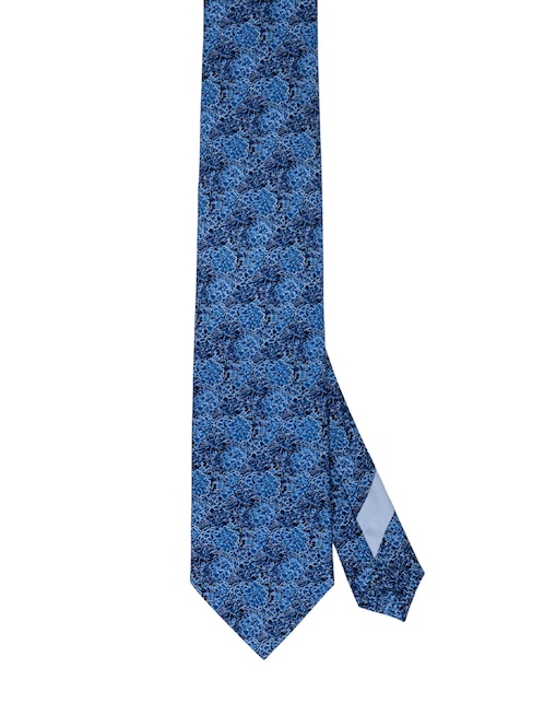 Corbata regular de seda estampada para hombre 1