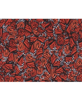 Corbata Pineda Covalin slim seda roja estampada
