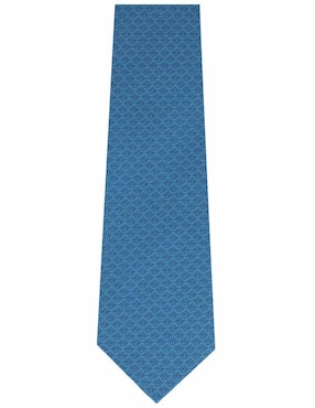 Corbata Pineda Covalin slim seda turquesa estampada