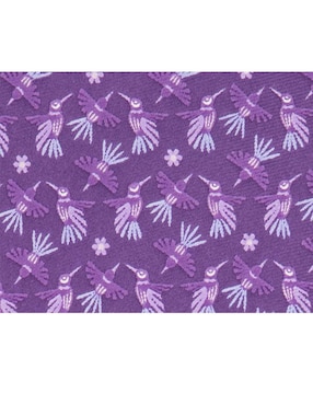 Corbata Pineda Covalin slim seda morada estampada