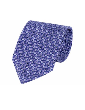 Corbata Pineda Covalin Slim Seda Morada Estampada