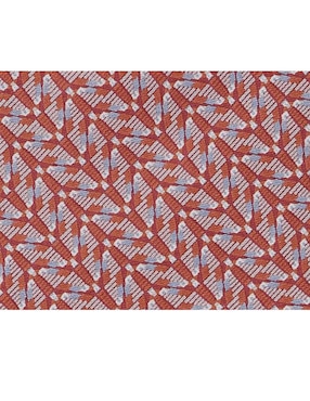 Corbata Pineda Covalin slim seda roja estampada